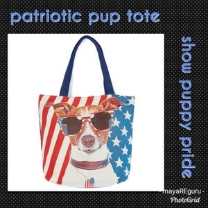 Americana Doggie Tote Bag